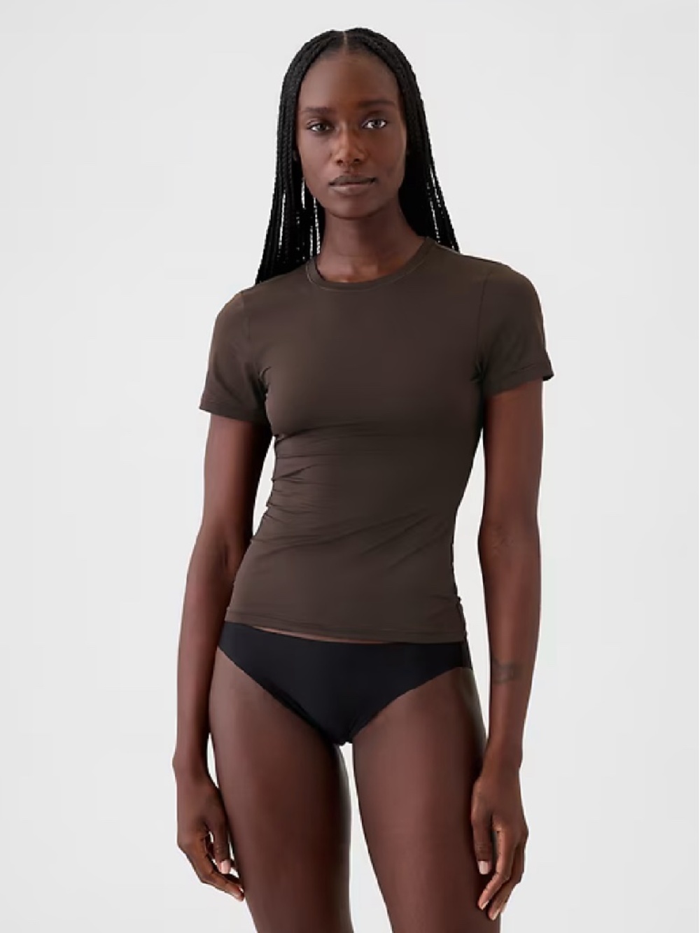 Gap SecondSkin T-Shirts Bundle of 2 Size Small Brown - Picture 9 of 9